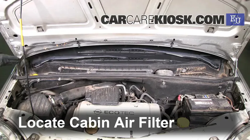 2003 Opel Meriva SE Cosmo 1.6L 4 Cyl. Air Filter (Cabin)